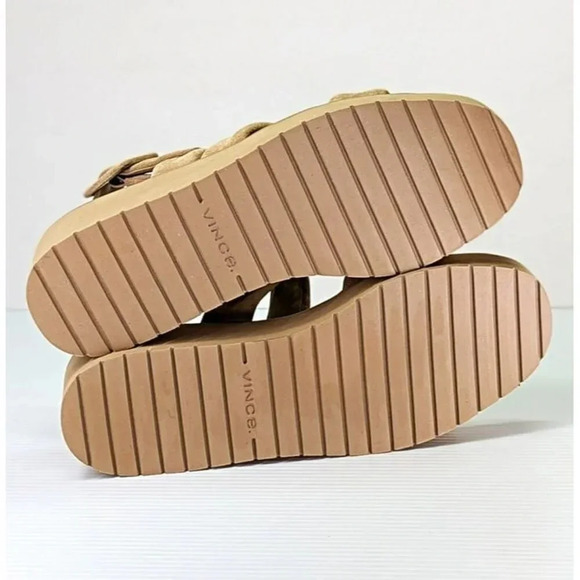 Vince Women's Skylar Strappy Slingback Sandals Dune Suede Size 8 M (MSRP $280) - Picture 9 of 11